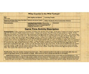 Thanksgiving PE Game