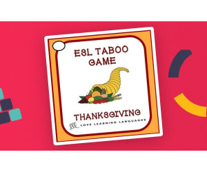 Thanksgiving Taboo Speaking Game