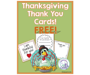 Thanksgiving Thank You Cards | Printable Gratitude Cards