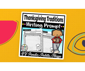 Thanksgiving traditions Writing Prompt - Thanksgiving Activity