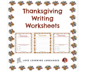 Thanksgiving Writing Worksheets