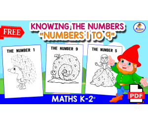 THE 9 NUMBERS | Funny Activity for Tracing and Painting