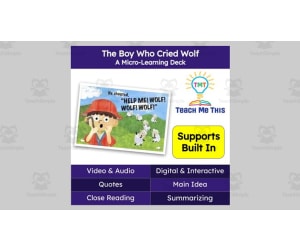 The Boy Who Cried Wolf | Figurative Language Activity | Micro-Learning Deck