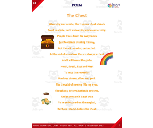 The Chest Poem | Advanced Lesson Plan