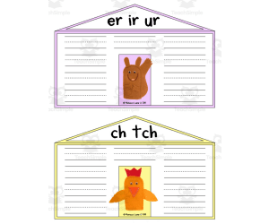 The Chunk Neighborhood | Phonics Printable