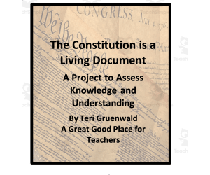 The Constitution is A Living Document: A Project to Assess Knowledge and Understanding