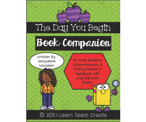 "The Day You Begin" Book Companion | Character Education