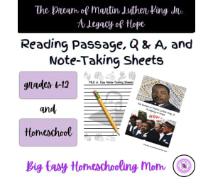 The Dream of Martin Luther King, Jr.: A Legacy of Hope Reading Passage