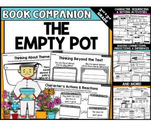 The Empty Pot Interactive Read-Aloud Activities