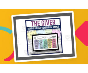 "The Giver" Reading Comprehension Games