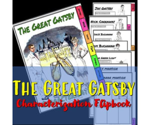 The Great Gatsby Characterization Flip Book