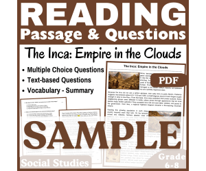 The Inca: SAMPLE Social Studies Reading Comprehension Passage