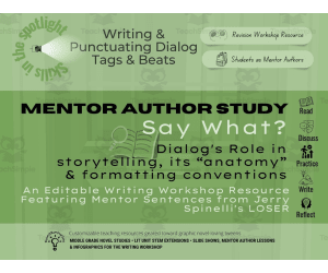 "The Jumbies" Mentor Text Study • Dialog tags & Beats