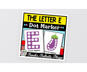 The Letter " E" Dot Marker Activity
