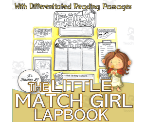 The Little Match Girl Lapbook Project Reading Writing Grades 3 4 5 ELA