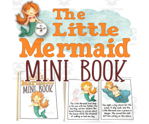 The Little Mermaid Fairy Tale Foldable Mini Book Grade 1 2 3 ELA