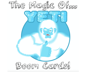 The Magic of Yeti Boom Cards With Audio Plus Extension Activity (Growth Mindset)