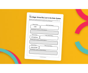 The Magic School Bus Lost in the Solar System Worksheet