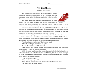 The New Shoes Reading Comprehension Worksheet