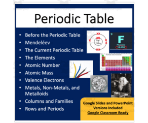 The Periodic Table - Google Slides and PowerPoint Lesson