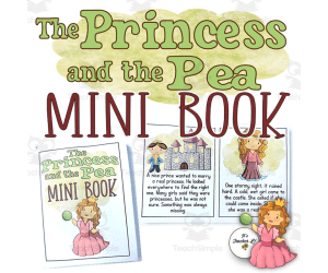 The Princess and the Pea Fairy Tale Foldable Mini Book Grade 1 2 3 ELA