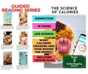 The Science of Calories: Guided Reading Level P with Lesson Plan