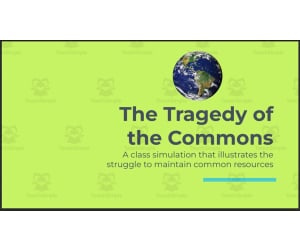 The Tragedy of the Commons Simulation (Slides, Worksheet, Instructions)
