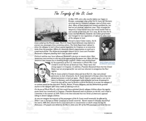 The Tragedy of the St. Louis (Early Holocaust Lesson)