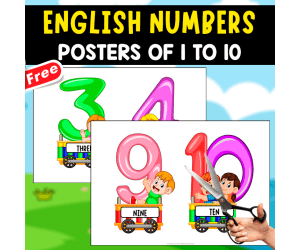 THE TRAIN OF THE NUMBERS | 1 TO 10 | ENGLISH