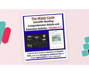 The Water Cycle - Science Reading Article - Grades 5-7