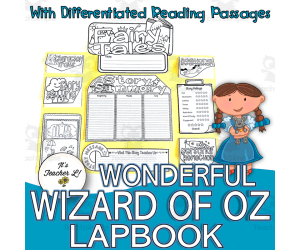 The Wonderful Wizard of Oz Lapbook Project Reading ELA Grades 3 4 5