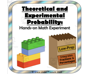 Theoretical & Experimental Probability: Hands-on Math Task with Fractions and Percentages