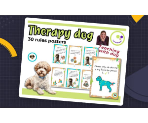 Therapy Dog Rules Poster – School Dog Guidelines