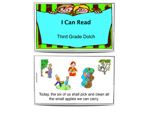 Third Grade Sight Words Book