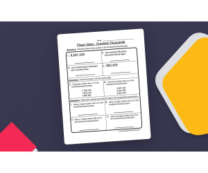 Thousands, Hundreds, Tens, Ones Place Value Worksheet