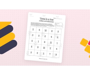 Three in a Row Addition and Subtraction Game
