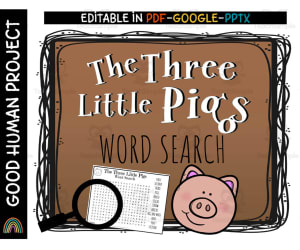 Three Little Pigs | Word Search Activity