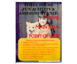 Three Poems Activity + Assessment Unit