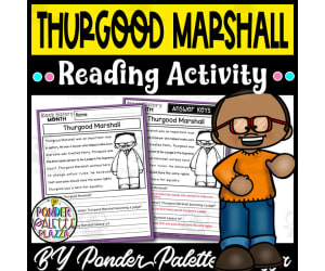 Thurgood Marshall Reading Activity + Answers