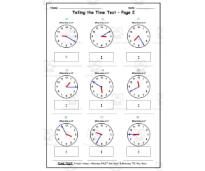 Time: Test Resource (18 Questions)