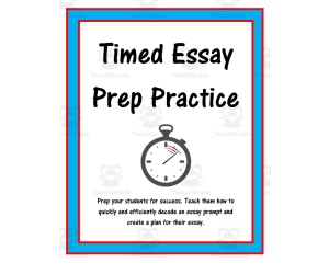 Timed Essay Practice