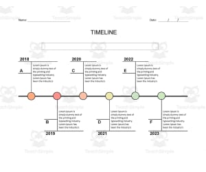 Timeline Template Editable in Microsoft Word