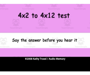 Times Tables Practice Song with Fractions (4s to 6s)