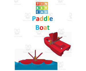 TinkerCAD step-by-step instructions for Paddle Boat