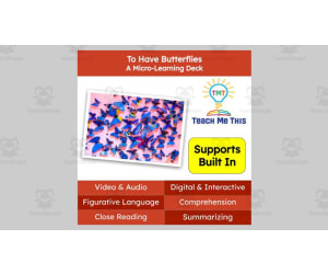 To Have Butterflies | Figurative Language Activity | Micro-Learning Deck