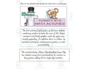 Toasty 10’s Math Activities