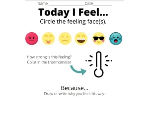 Today I Feel...Check-In Sheet
