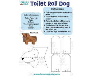 Toilet Roll Dog Activity