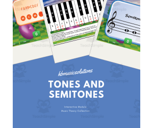 Tones And Semitones | Interactive Musical Theory Activities