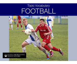 Topic Vocabulary: Football